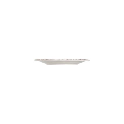 Service de table 24 pièces en porcelaine, blanc/rose