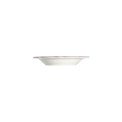 Service de table 24 pièces en porcelaine, blanc/rose