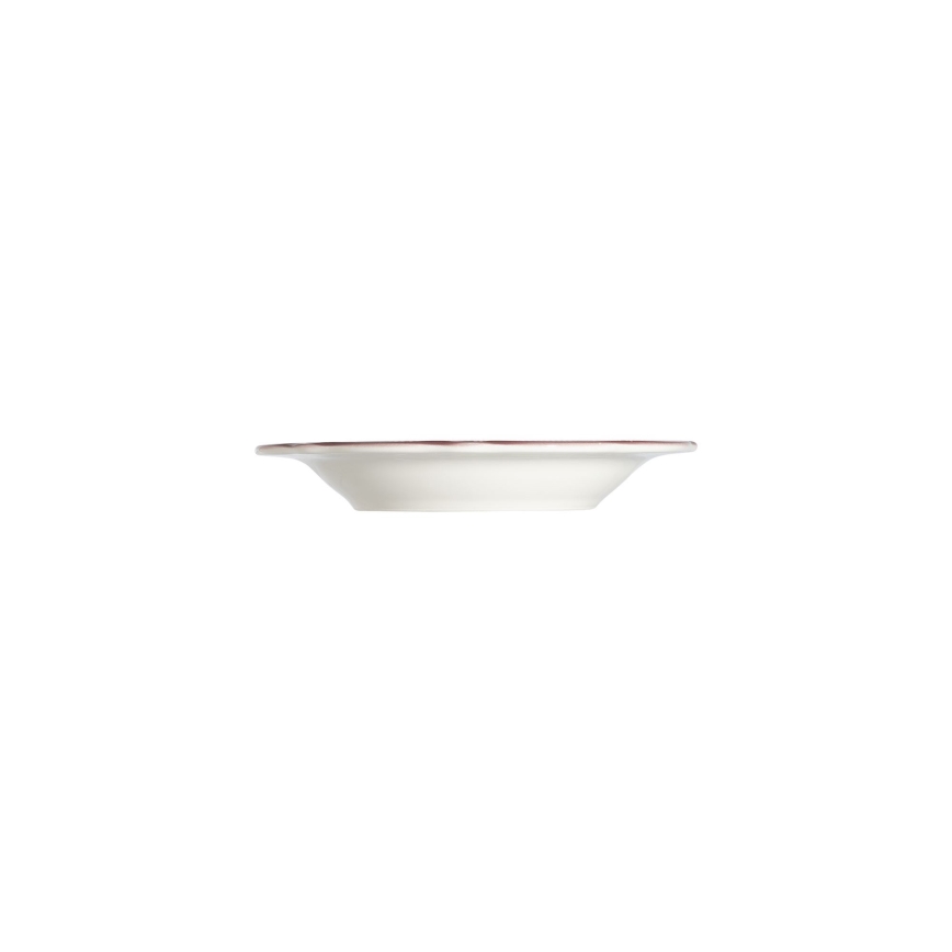 Service de table 24 pièces en porcelaine, blanc/rose