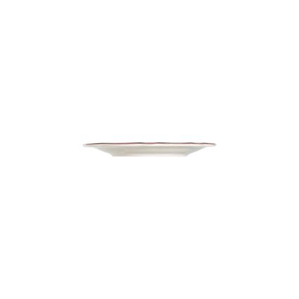 Service de table 24 pièces en porcelaine, blanc/rose