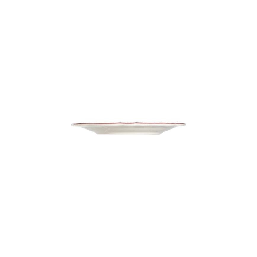 Service de table 24 pièces en porcelaine, blanc/rose