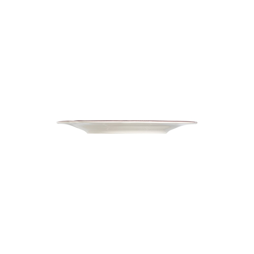 Service de table 24 pièces en porcelaine, blanc/rose