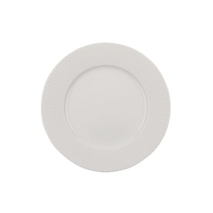 Service de table 24 pièces en porcelaine blanche