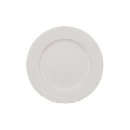 Service de table 24 pièces en porcelaine blanche