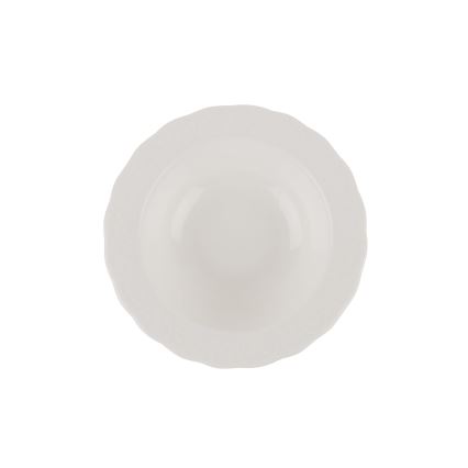 Service de table 24 pièces en porcelaine blanche