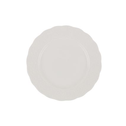 Service de table 24 pièces en porcelaine blanche