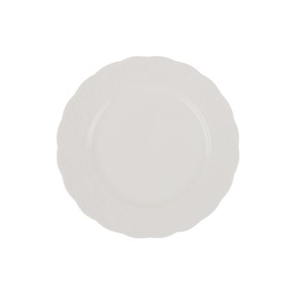 Service de table 24 pièces en porcelaine blanche