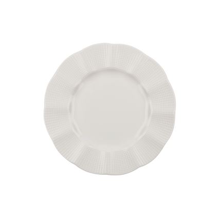 Service de table 24 pièces en porcelaine blanche