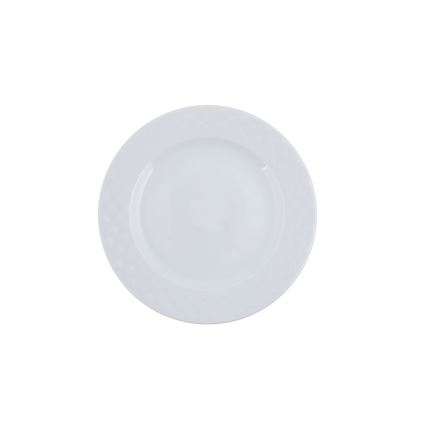 Service de table 24 pièces en porcelaine blanche