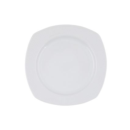 Service de table 24 pièces en porcelaine blanche