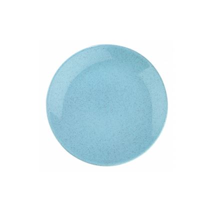 Service de table 24 pièces en porcelaine, bleu élégant