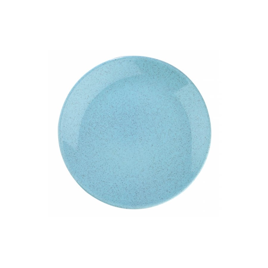 Service de table 24 pièces en porcelaine, bleu élégant