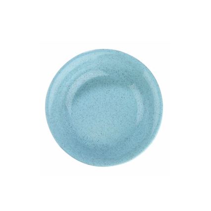 Service de table 24 pièces en porcelaine, bleu élégant