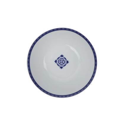 Service de table 24 pièces en porcelaine, bleu