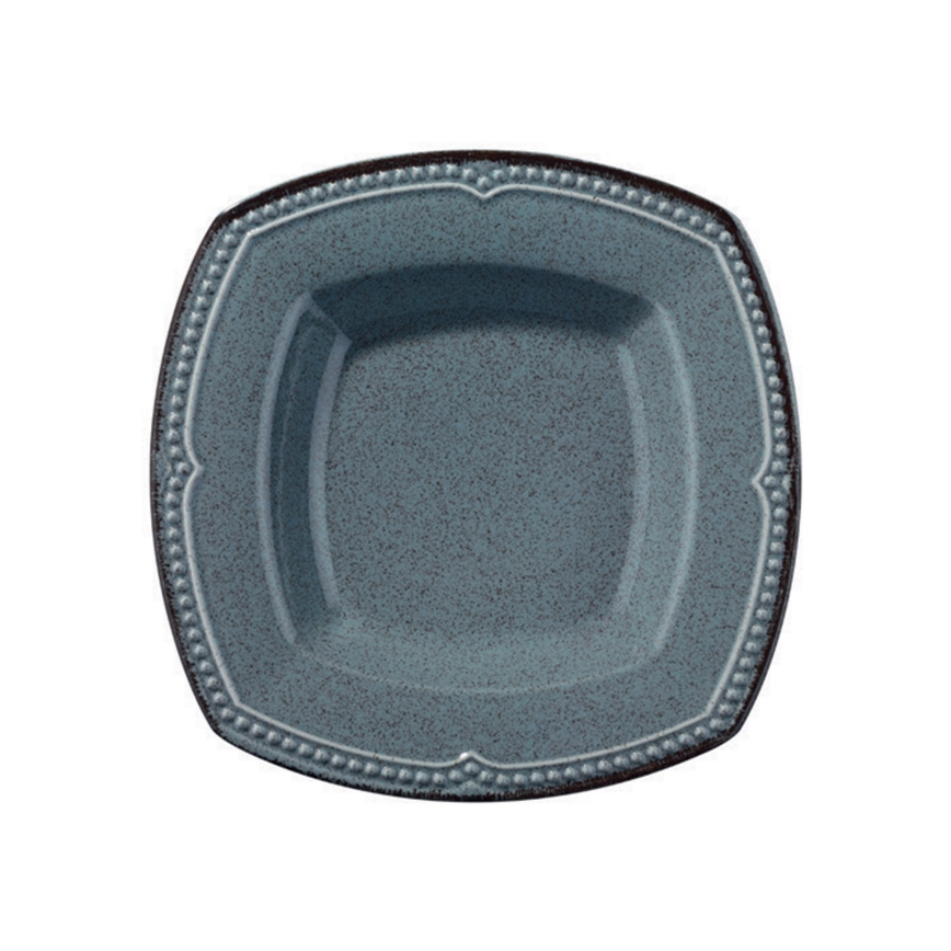 Service de table 24 pièces en porcelaine, bleu