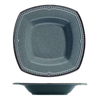 Service de table 24 pièces en porcelaine, bleu