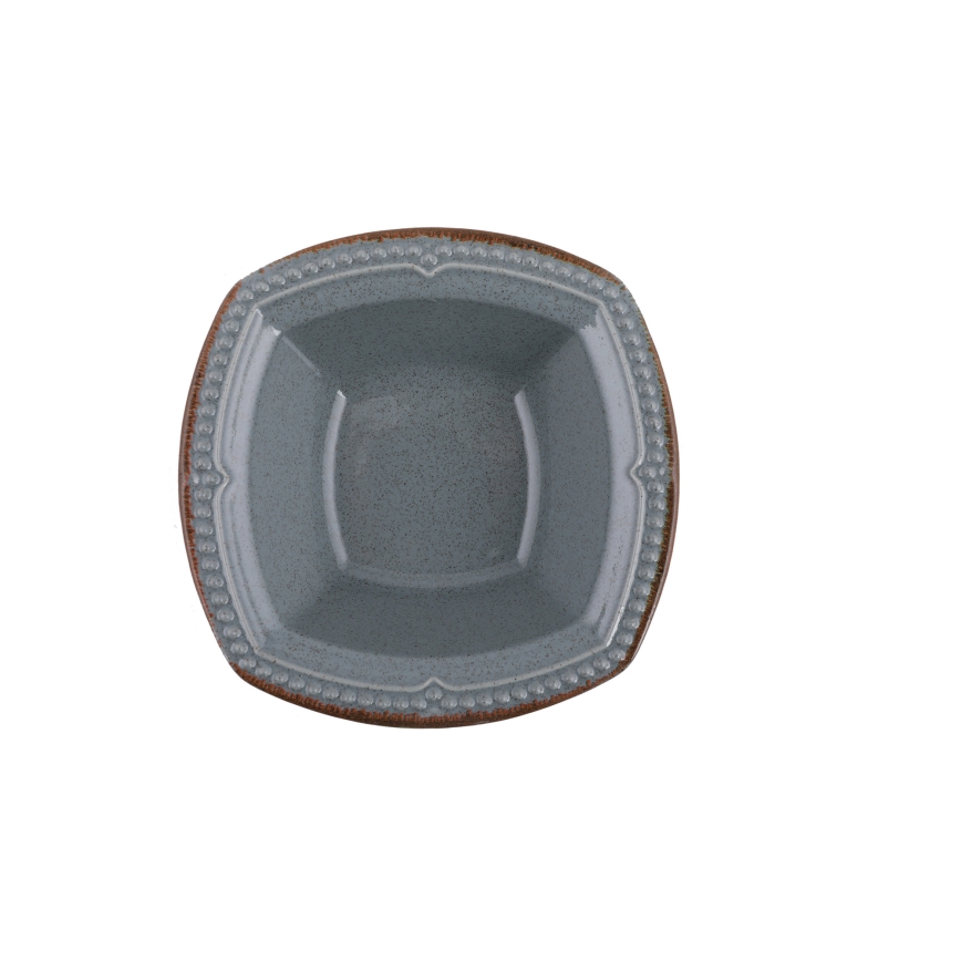 Service de table 24 pièces en porcelaine, bleu