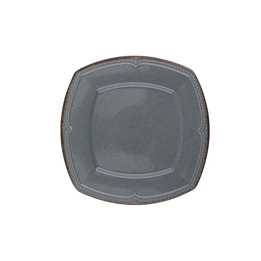 Service de table 24 pièces en porcelaine, bleu