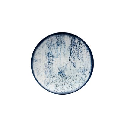 Service de table 24 pièces en porcelaine, bleu