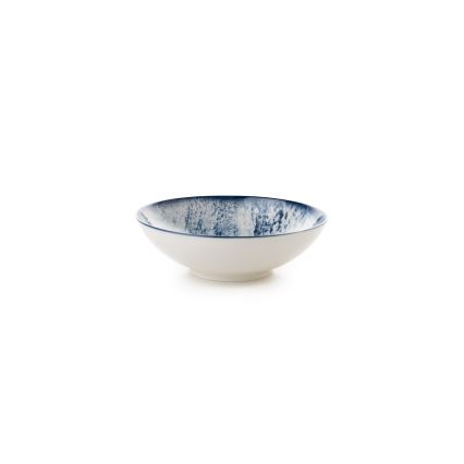 Service de table 24 pièces en porcelaine, bleu