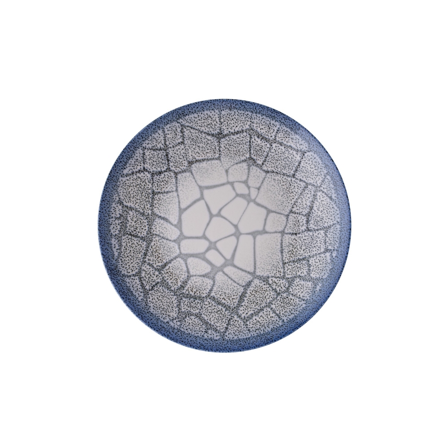 Service de table 24 pièces en porcelaine bleue