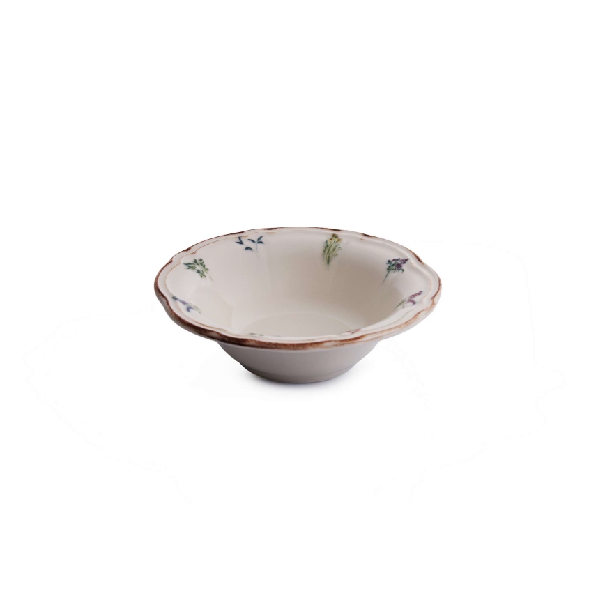 Service de table 24 pièces en porcelaine, multicolore