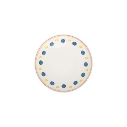 Service de table 24 pièces en porcelaine, multicolore