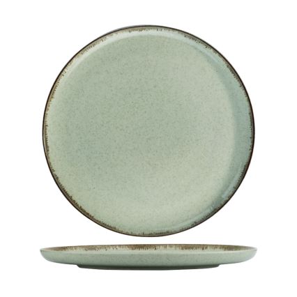 Service de table 24 pièces en porcelaine, vert