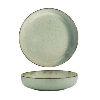 Service de table 24 pièces en porcelaine, vert