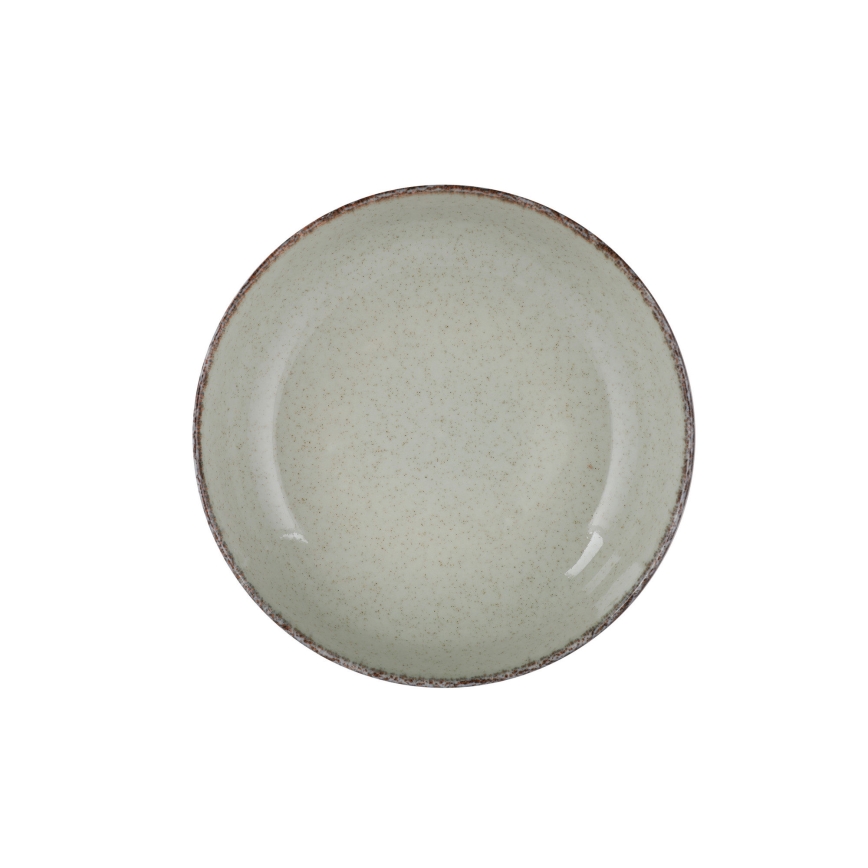 Service de table 24 pièces en porcelaine, vert