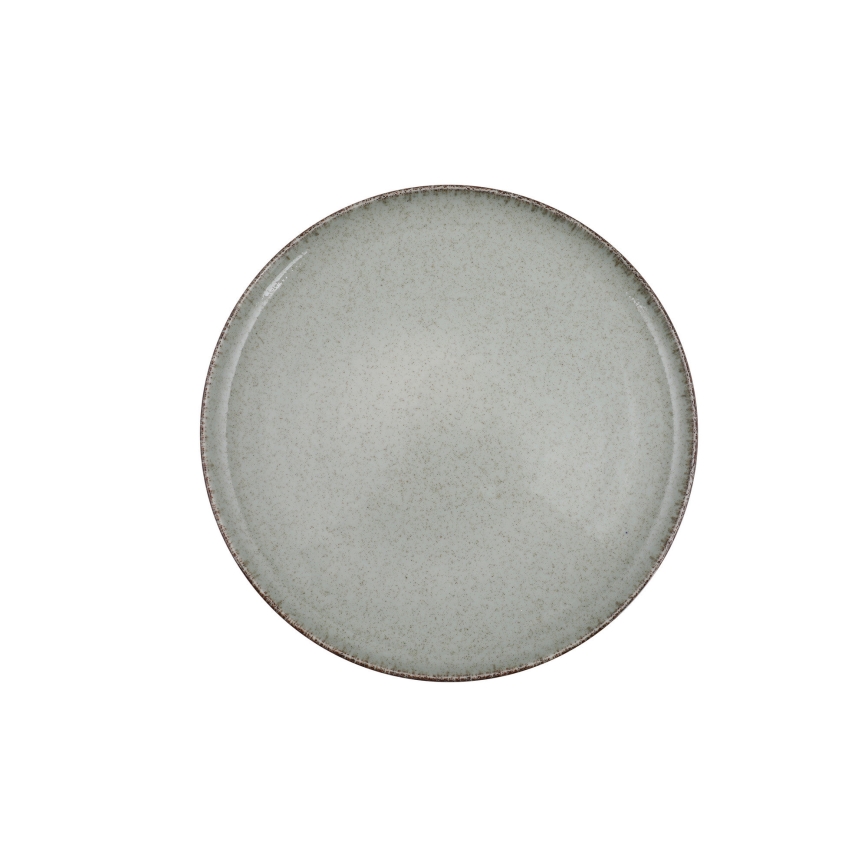 Service de table 24 pièces en porcelaine, vert