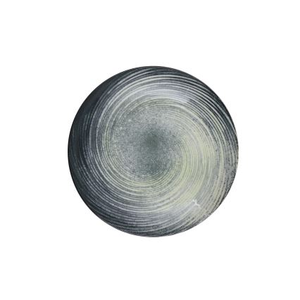 Service de table 24 pièces en porcelaine, vert/noir