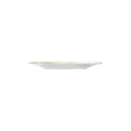 Service de table 24 pièces en porcelaine — blanc, bleu et rouge