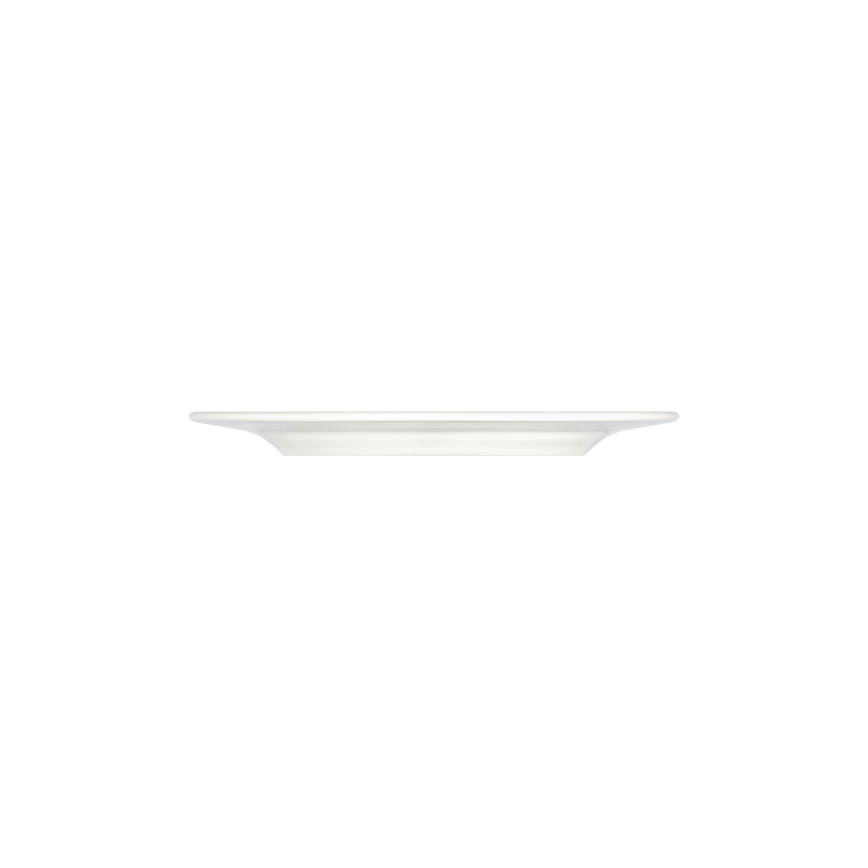 Service de table 24 pièces en porcelaine — blanc, vert et jaune