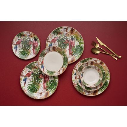 Service de table 24 pièces multicolore/céramique