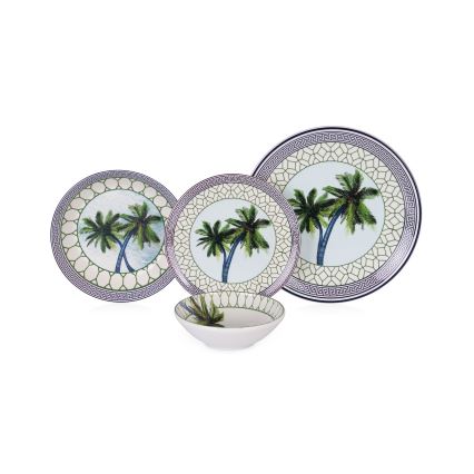 Service de table 24 pièces multicolore / céramique