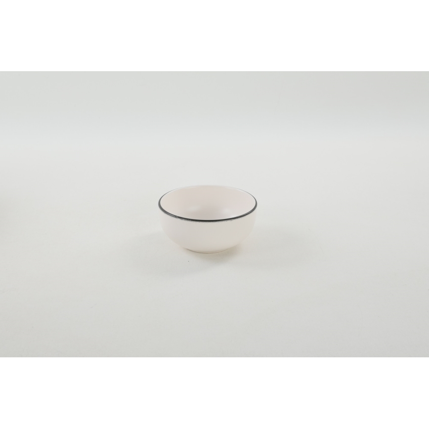 Service de table 24 pièces, multicolore, en grès