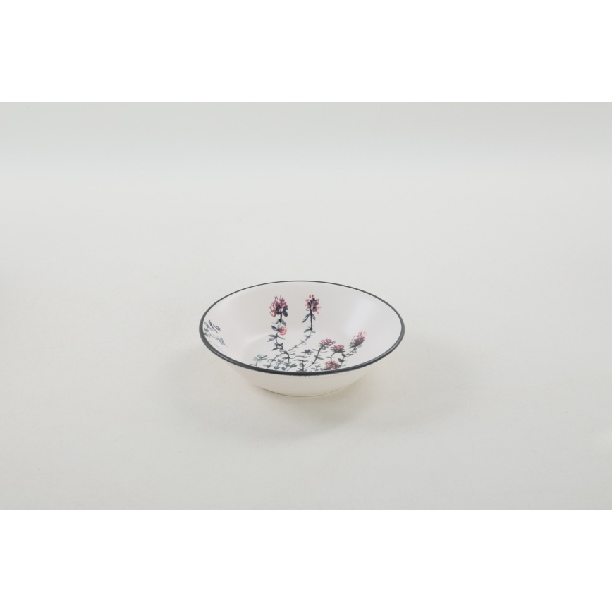 Service de table 24 pièces, multicolore, en grès