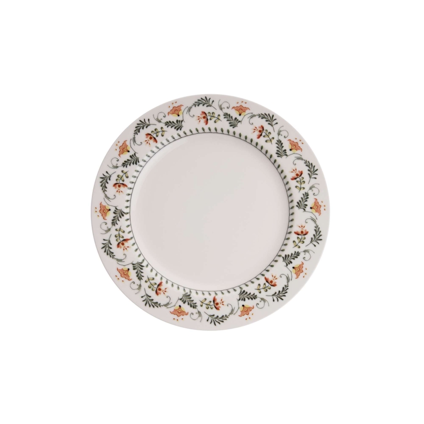 Service de table 24 pièces multicolore en porcelaine