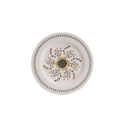 Service de table 24 pièces multicolore en porcelaine