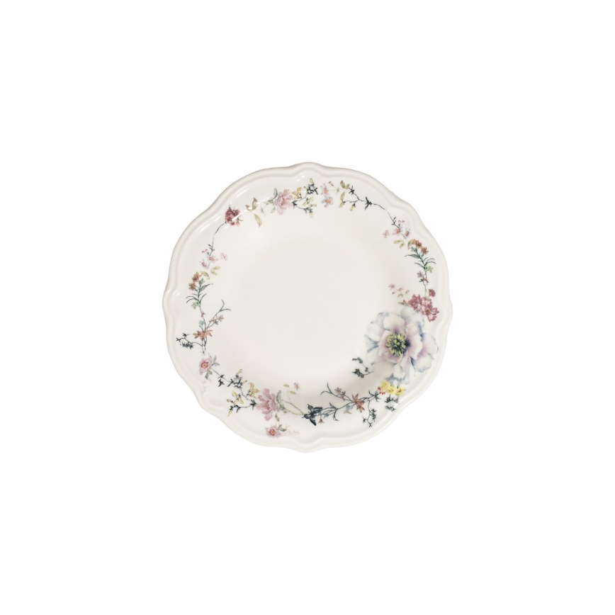 Service de table 24 pièces multicolore en porcelaine