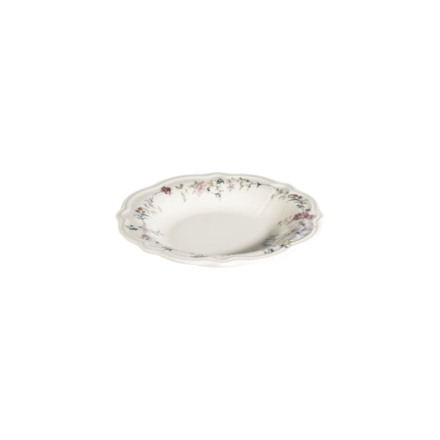 Service de table 24 pièces multicolore en porcelaine