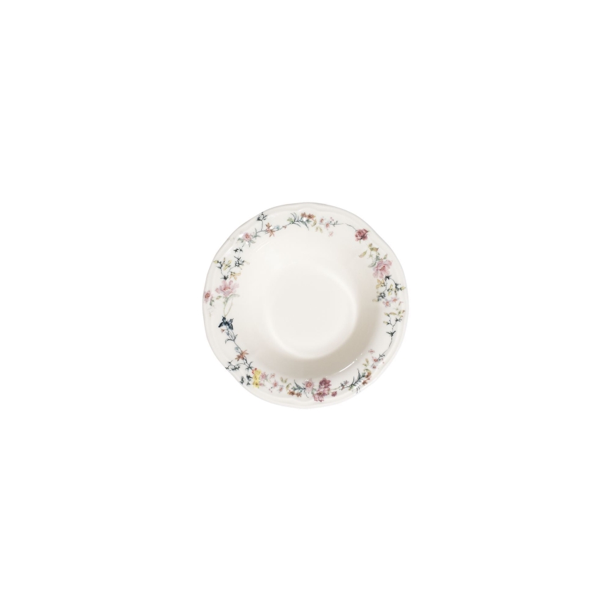 Service de table 24 pièces multicolore en porcelaine