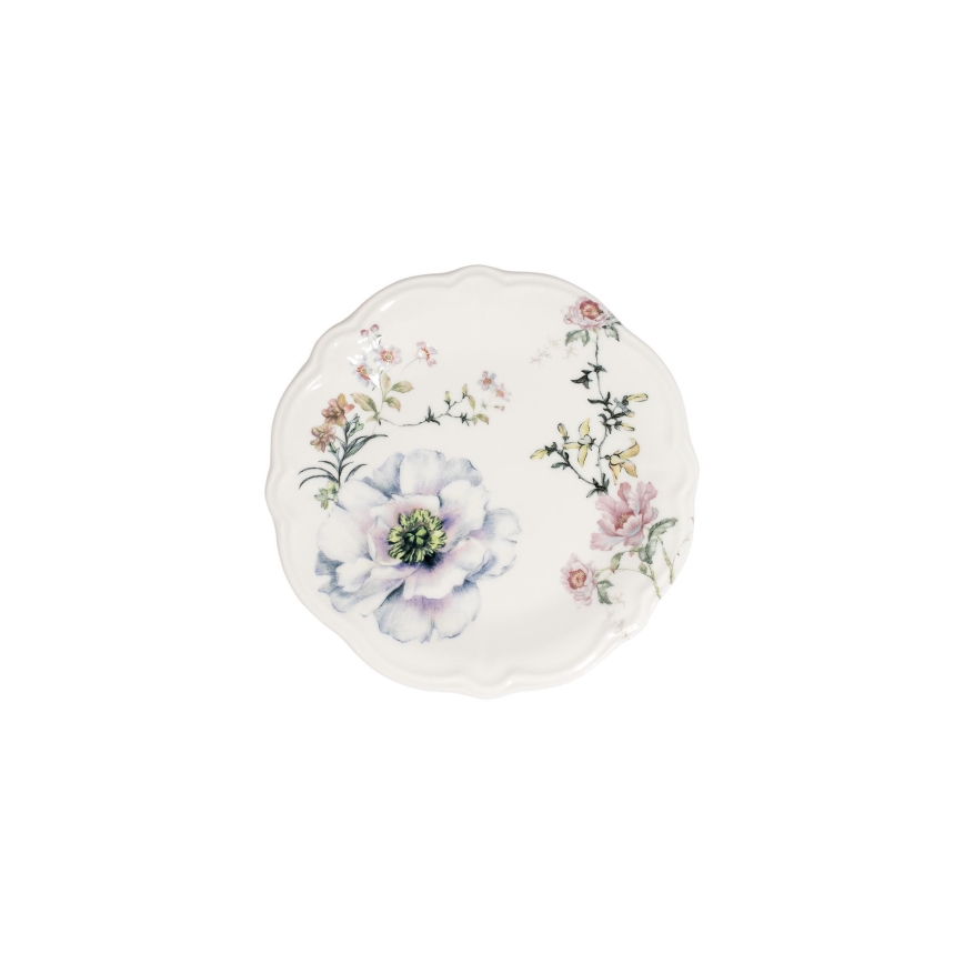 Service de table 24 pièces multicolore en porcelaine