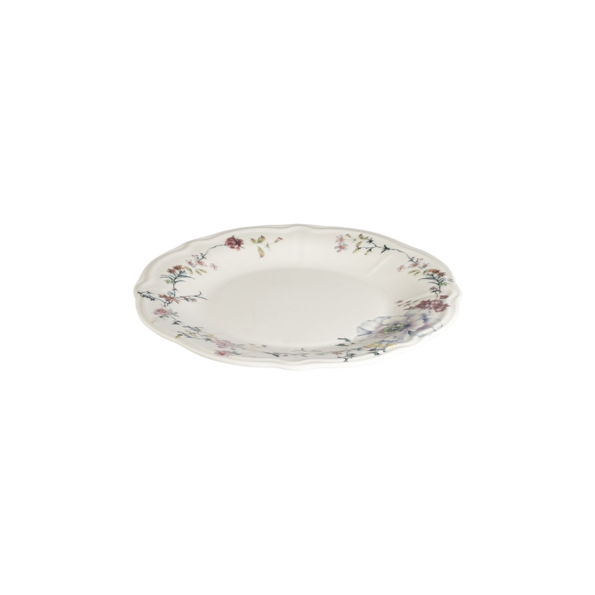 Service de table 24 pièces multicolore en porcelaine