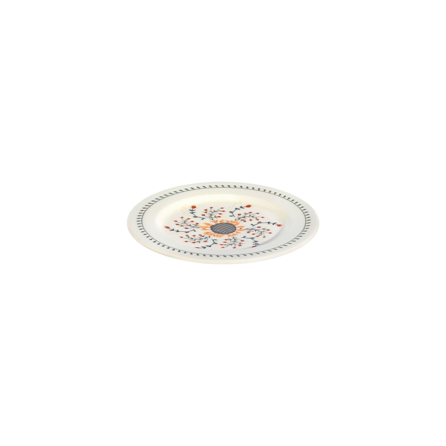 Service de table 24 pièces multicolore en porcelaine