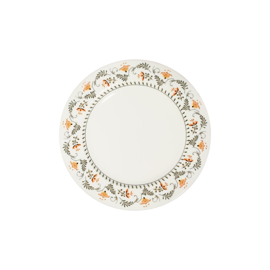Service de table 24 pièces multicolore en porcelaine