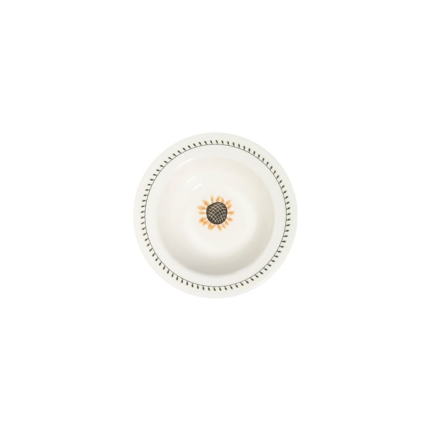 Service de table 24 pièces multicolore en porcelaine