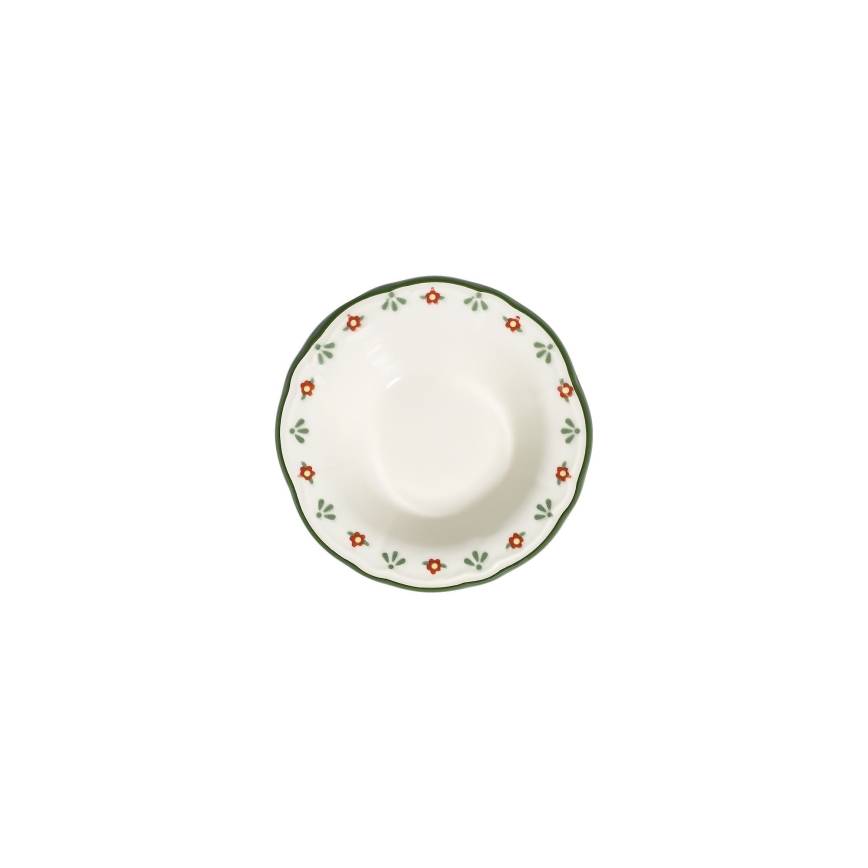 Service de table 24 pièces multicolore en porcelaine