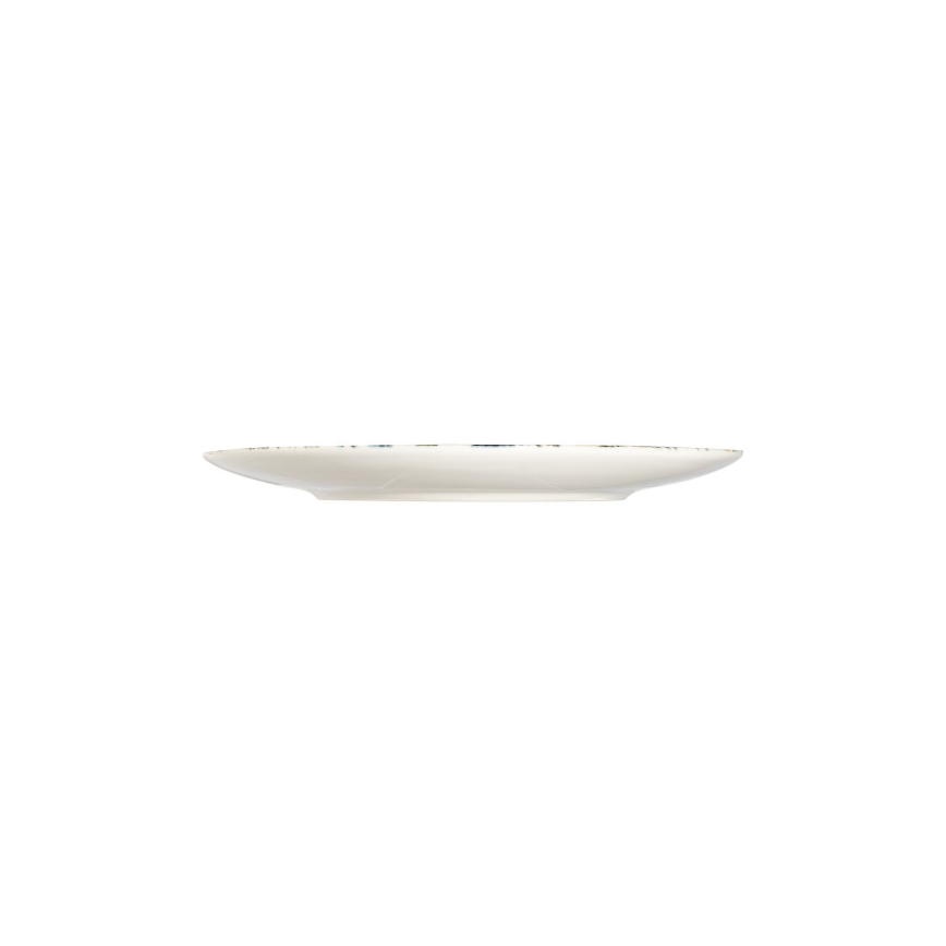 Service de table 24 pièces, multicolore/marron, en porcelaine